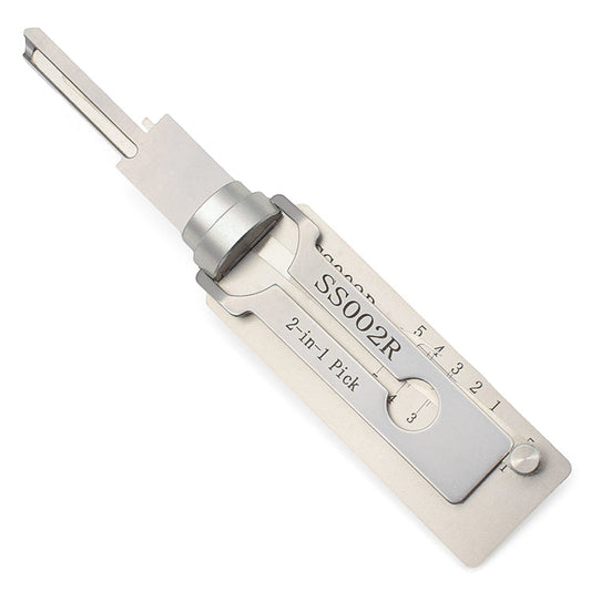 Lishi Style SS002R 2-in-1 S-Groove Lock Pick & Decoder Tool